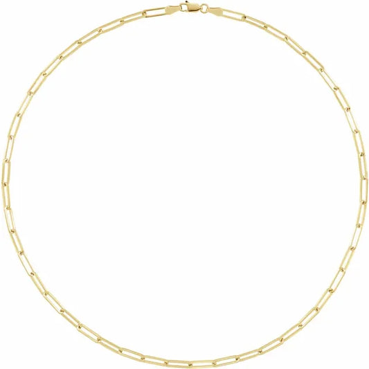 Gold Paperclip Necklace