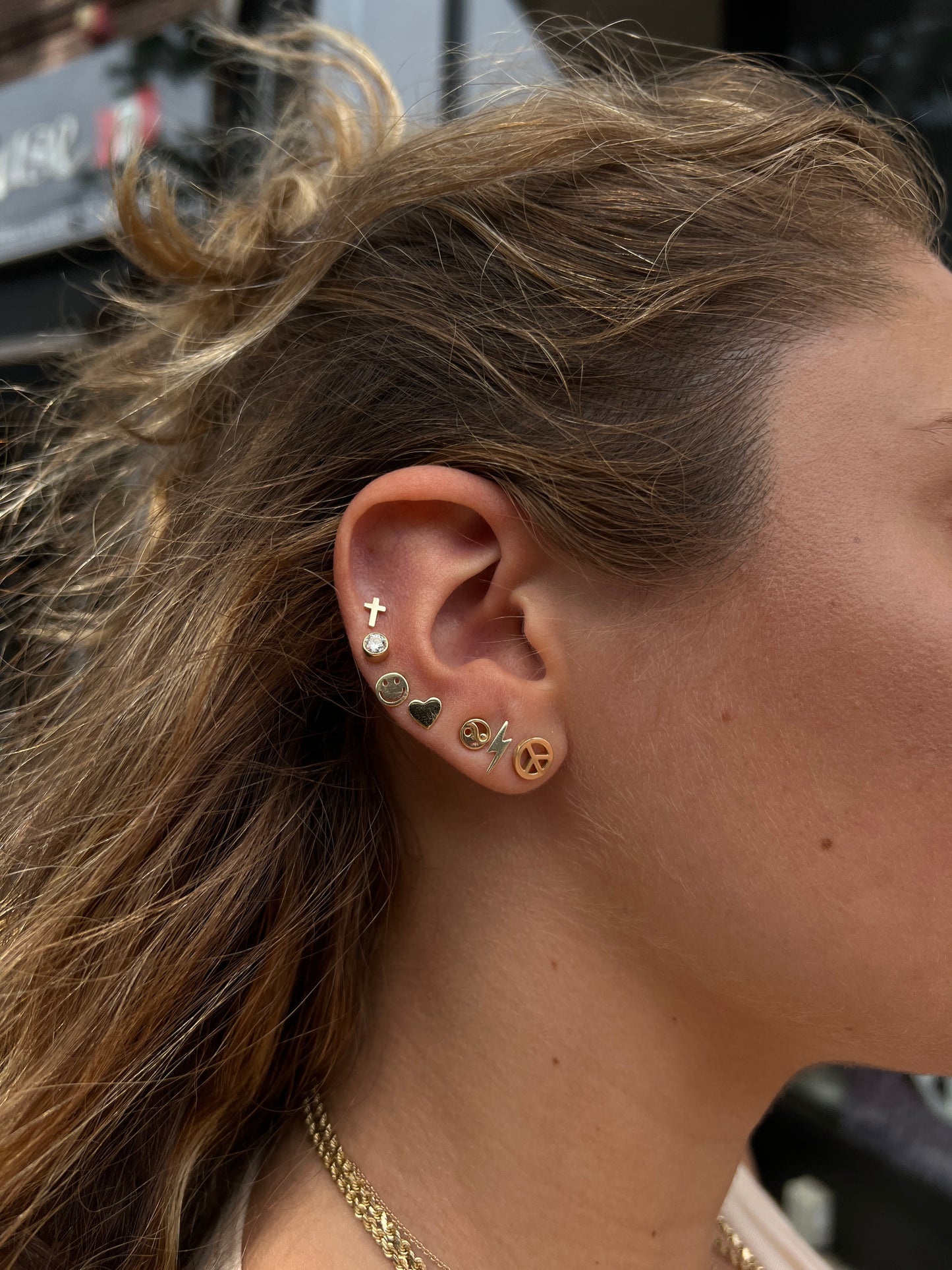 Lab Grown Bezel Set Diamond Studs