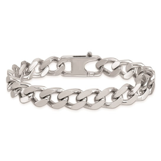 Heavy Silver Curb Bracelet