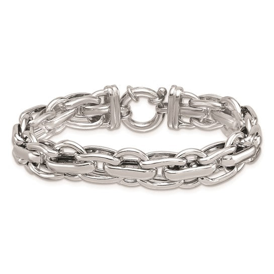 Silver Fancy Link Bracelet