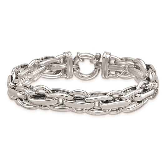 Silver Fancy Link Bracelet