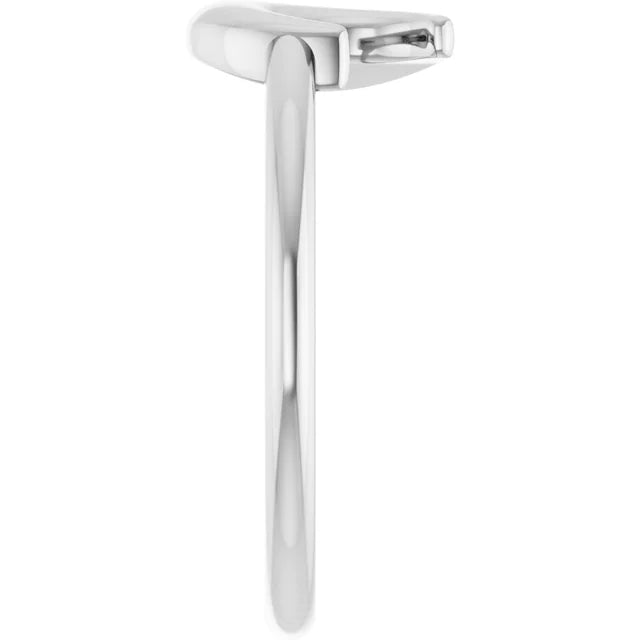 Silver Crescent Moon Ring