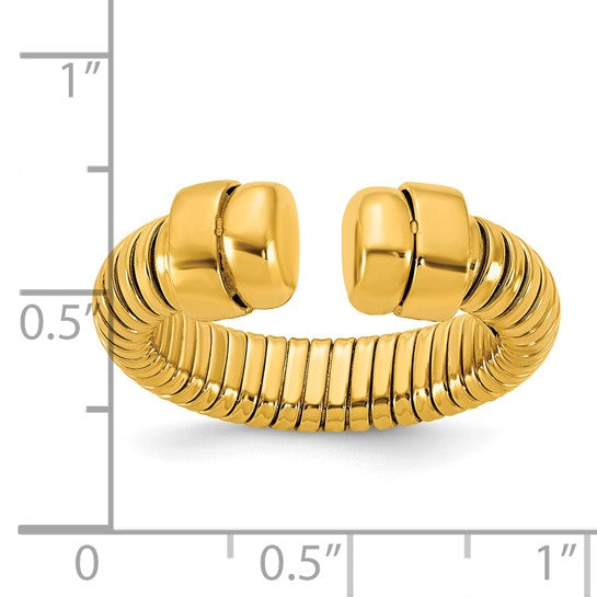 Grooved Cuff Ring