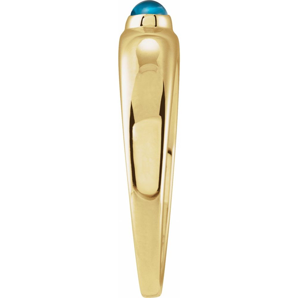 London Blue Topaz Cabochon Dome Ring